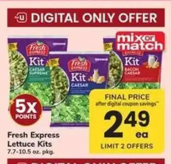 Safeway Fresh Express Lettuce Kits offer