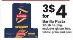 Safeway Barilla Pasta offer
