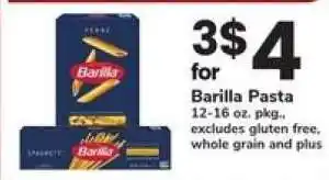 Safeway Barilla Pasta offer