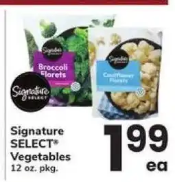 Safeway Signature Select Vegetables offer