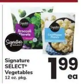 Safeway Signature Select Vegetables offer