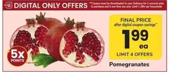 Safeway Pomegranates offer
