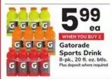 Safeway Gatorade Sports Drink offer
