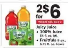 Safeway Juicy Juice offer