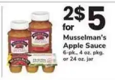 Safeway Musselman's Apple Sauce offer