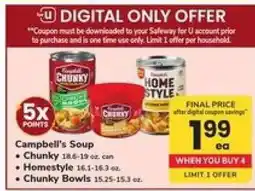 Safeway Campbell's Soup offer
