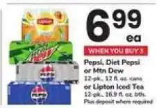 Safeway Pepsi, Diet Pepsi, Or Mtn Dew offer
