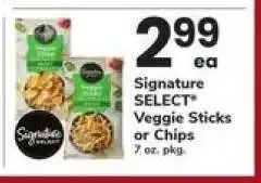 Safeway Signature SELECT Veggie Sticks or Chips offer
