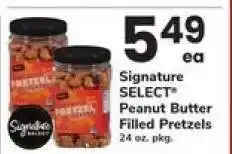 Safeway Signature SELECT Peanut Butter Filled Pretzels offer