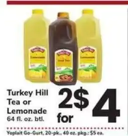 Safeway Turkey Hill Tea or Lemonade offer