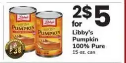 Safeway Libby's Pumpkin 100% Pure offer