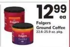 Safeway Folgers Ground Coffee offer