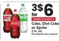 Safeway Coke, Diet Coke Or Sprite offer
