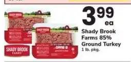 Safeway Shady Brook Farms 85% Ground Turkey offer
