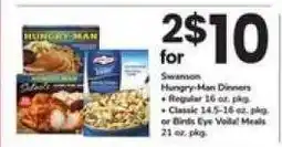 Safeway Swanson Hungry-Man Dinners offer