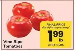 Safeway Vine Ripe Tomatoes offer