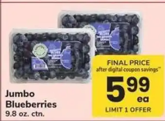 Safeway Jumbo Blueberries offer
