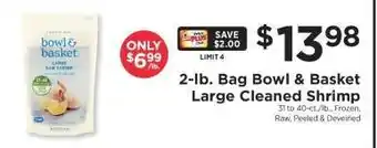 ShopRite 2-lb. Bag Bowl & Basket Large Cleaned Shrimp offer
