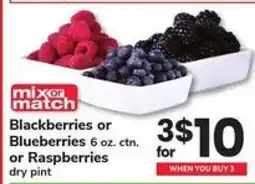 Safeway Blackberries, Blueberries or Raspberries offer