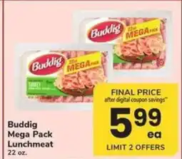 Safeway Buddig Mega Pack Lunchmeat offer