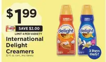 ShopRite International Delight Creamers offer