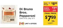ShopRite Di Bruno Bros. Pepperoni offer