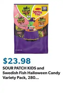 Sam's Club SOUR PATCH KIDS and Swedish Fish Halloween Candy Variety Pack, 280 pcs offer