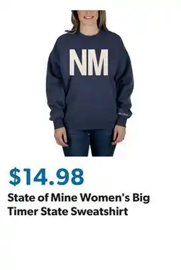 Sam's Club State of Mine Women's Big Timer State Sweatshirt offer