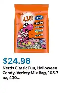 Sam's Club Nerds Classic Fun, Halloween Candy, Variety Mix Bag, 105.7 oz, 430 pcs offer