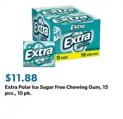 Sam's Club Extra Polar Ice Sugar Free Chewing Gum, 15 pcs., 10 pk offer