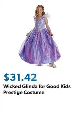 Sam's Club Wicked Glinda for Good Kids Prestige Costume offer