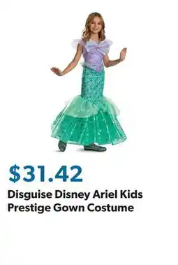 Sam's Club Disguise Disney Ariel Kids Prestige Gown Costume offer