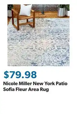 Sam's Club Nicole Miller New York Patio Sofia Fleur Area Rug offer