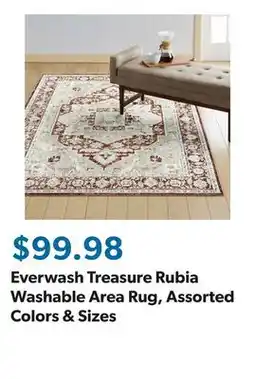 Sam's Club Everwash Treasure Rubia Washable Area Rug, Assorted Colors & Sizes offer