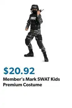 Sam's Club Member's Mark SWAT Kids Premium Costume offer