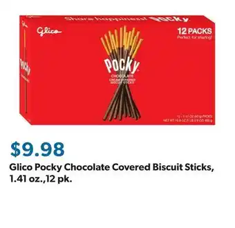 Sam's Club Glico Pocky Chocolate Covered Biscuit Sticks, 1.41 oz.,12 pk offer