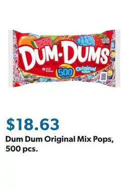 Sam's Club Dum Dum Original Mix Pops, 500 pcs offer