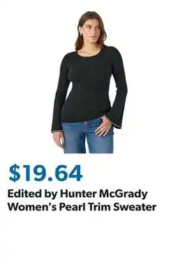 Sam's Club Edited by Hunter McGrady Women's Pearl Trim Sweater offer