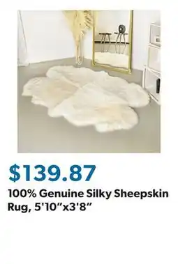 Sam's Club 100% Genuine Silky Sheepskin Rug, 5'10x3'8 offer