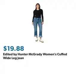 Sam's Club Edited by Hunter McGrady Women's Cuffed Wide Leg Jean offer
