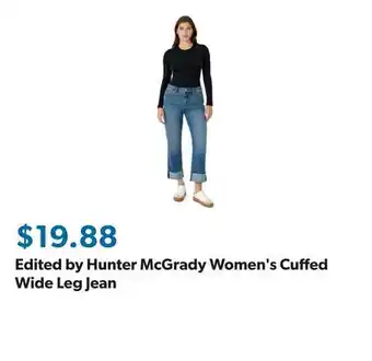 Sam's Club Edited by Hunter McGrady Women's Cuffed Wide Leg Jean offer