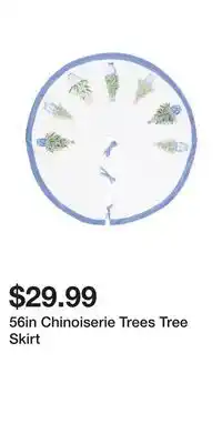 TJ Maxx 56in Chinoiserie Trees Tree Skirt offer