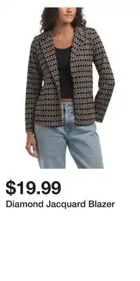 TJ Maxx Diamond Jacquard Blazer offer