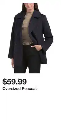 TJ Maxx Oversized Peacoat offer