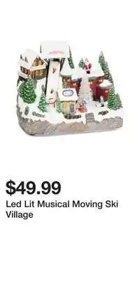 TJ Maxx Led Lit Musical Moving Ski Village offer