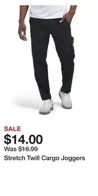 TJ Maxx Stretch Twill Cargo Joggers offer