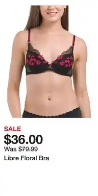 TJ Maxx Libre Floral Bra offer
