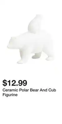 TJ Maxx Ceramic Polar Bear And Cub Figurine offer