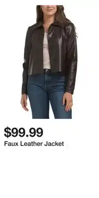 TJ Maxx Faux Leather Jacket offer
