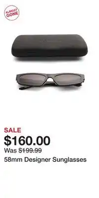 TJ Maxx 58mm Designer Sunglasses offer